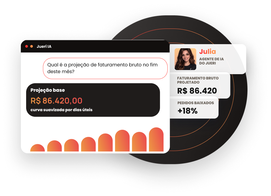 Infográfico de como a Julia trabalha dentro do Jueri